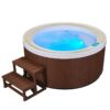 jacuzzi Fuerteventura 4 places marron à petit prix avec escalier et lumière