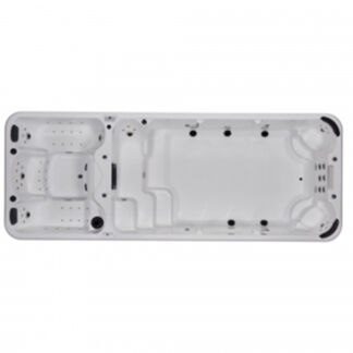 Spa de nage double bassin Barbades de 8 places pour nager et se relaxer