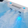 Spa de nage Barbades avec cascade, fontaine et chromothérapie pour se relaxer