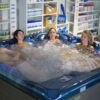 Spa intérieur bleu Portofino extra-profond pour 5 personnes avec hydrothérapie