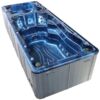 Spa de nage double bassin Garuda 8 places avec cuve bleue pour profiter en famille