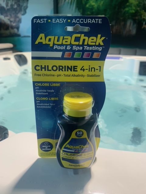 Bandelettes de test AquaChek - Chlore libre, pH, TAC & Stabilisant